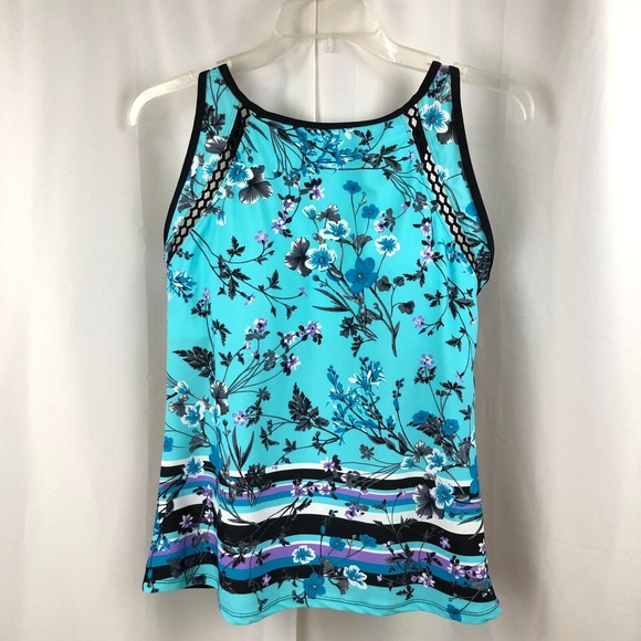 Free Country Swim Free Country Womens Large Tankini Bathing Suit